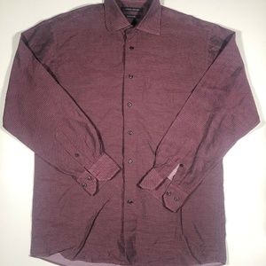 Mario Tomei Mens Long Sleeve Button Shirt Size L